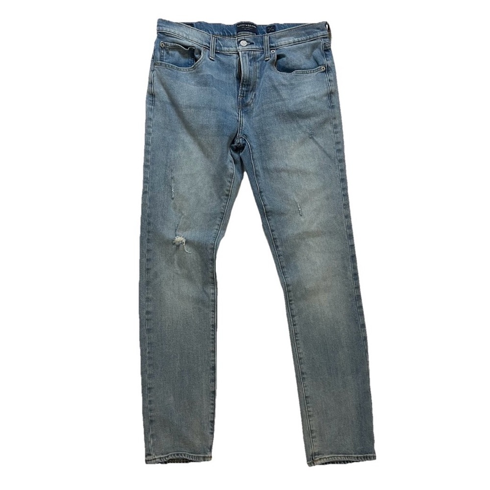 Lucky Brand Men’s Distressed Denim 710 Slim Fit Jeans Size 32/32 - Picture 2 of 10